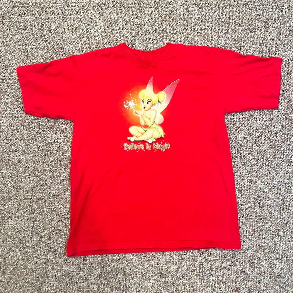 Vintage Disney red Tinker Bell t-shirt